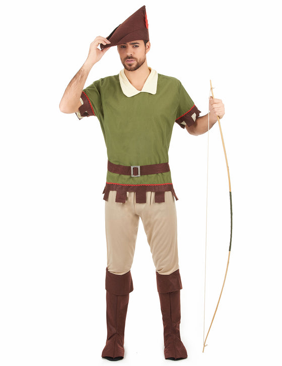 Déguisement Homme des Bois marron et vert