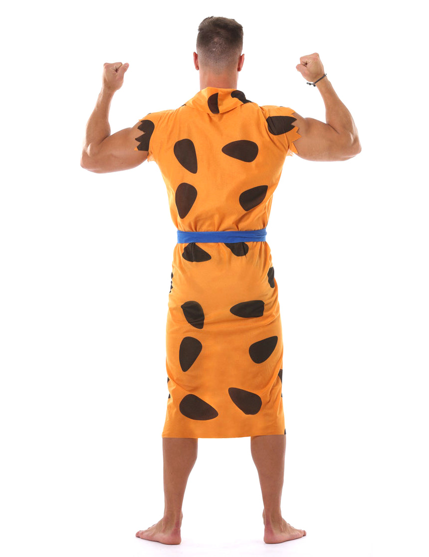 Déguisement homme des cavernes orange adulte