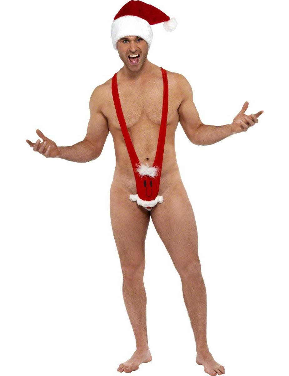 Mankini humoristique Père Noël homme