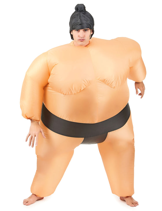 Déguisement humoristique sumo gonflable adulte