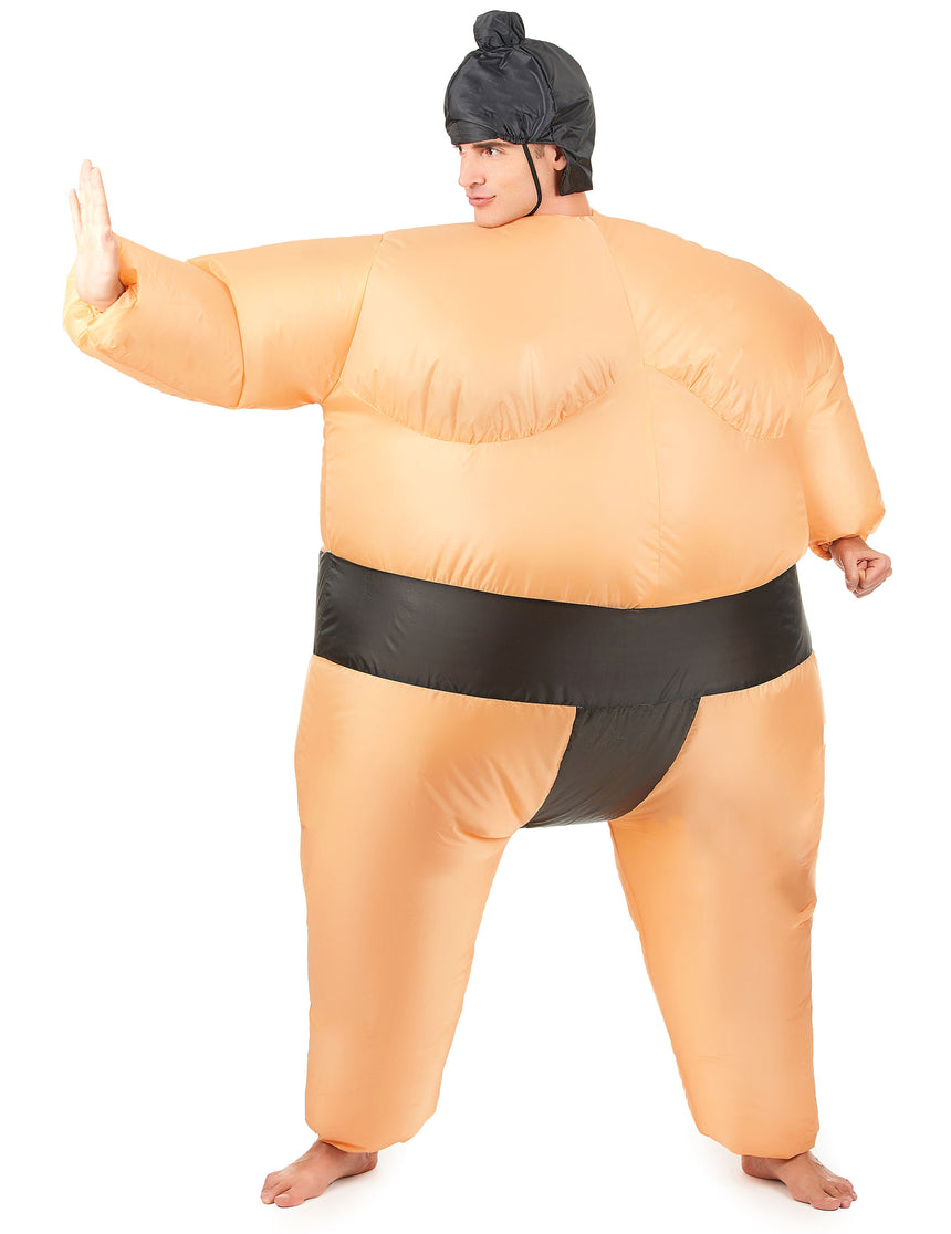 Déguisement humoristique sumo gonflable adulte
