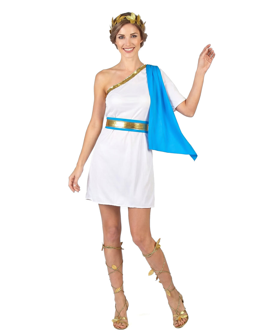 Déguisement impératrice Grecque bleue femme