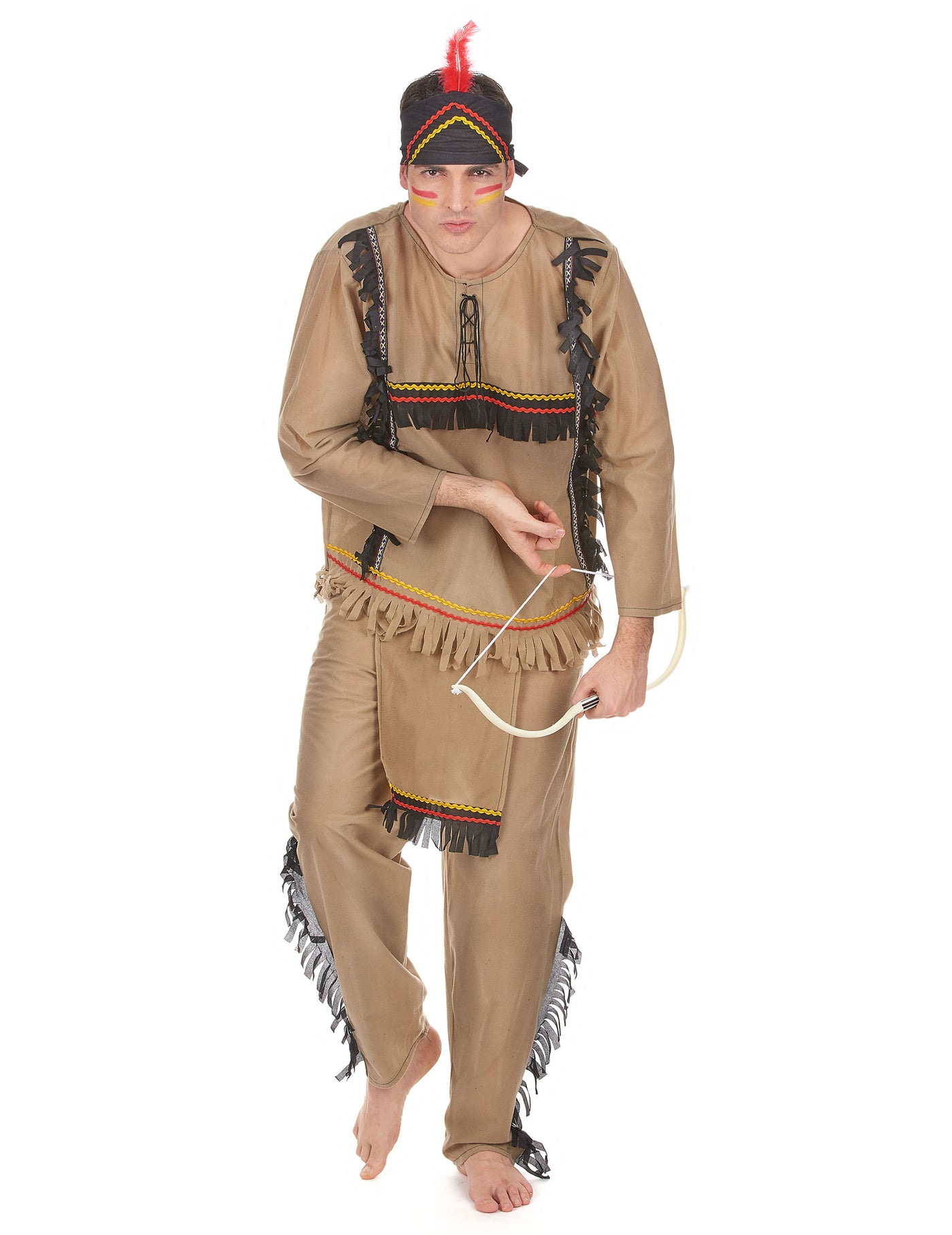 Déguisement indien effet velours homme