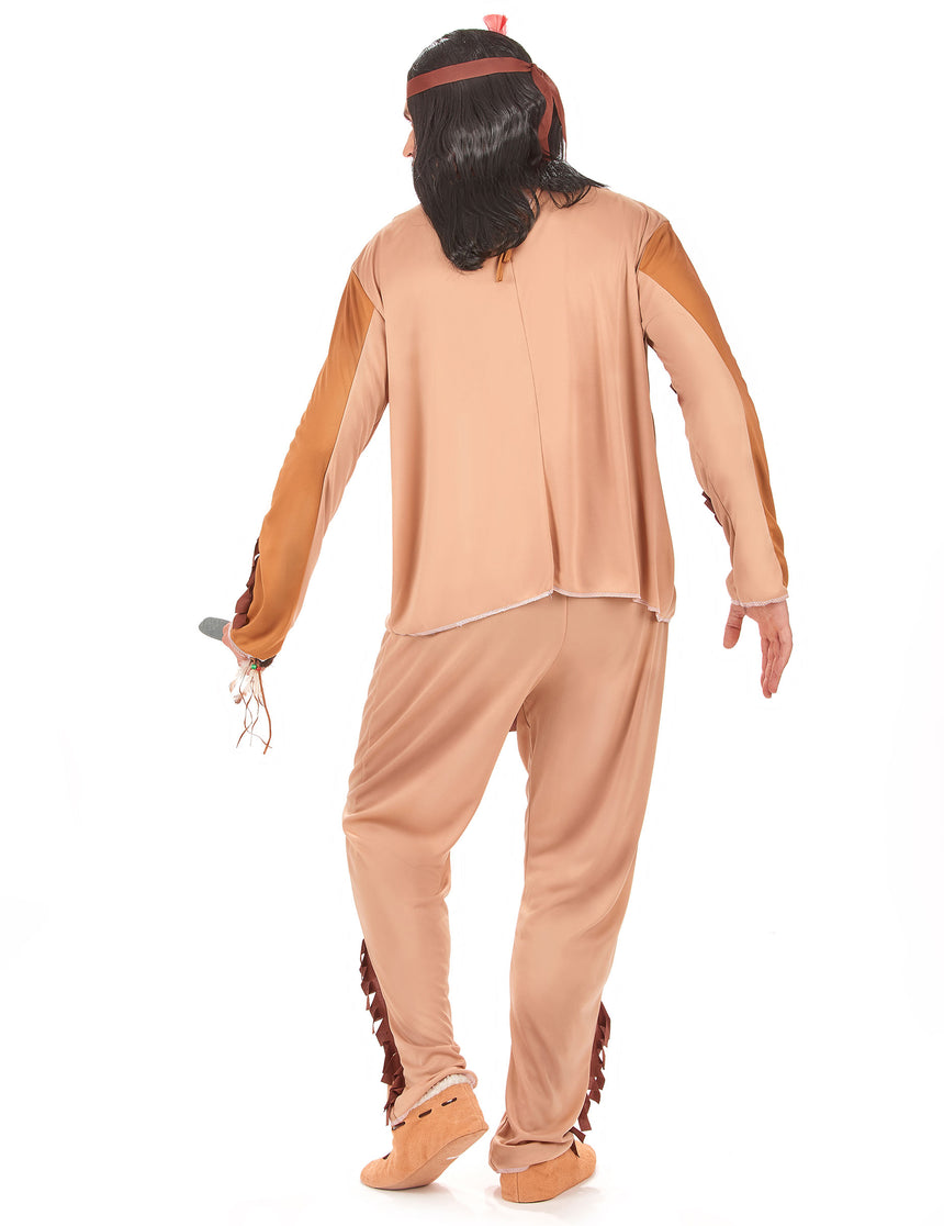 Déguisement indien beige et marron homme
