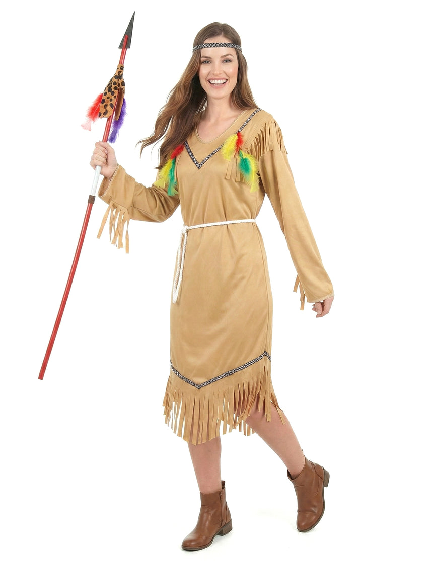 Déguisement indienne robe longue femme
