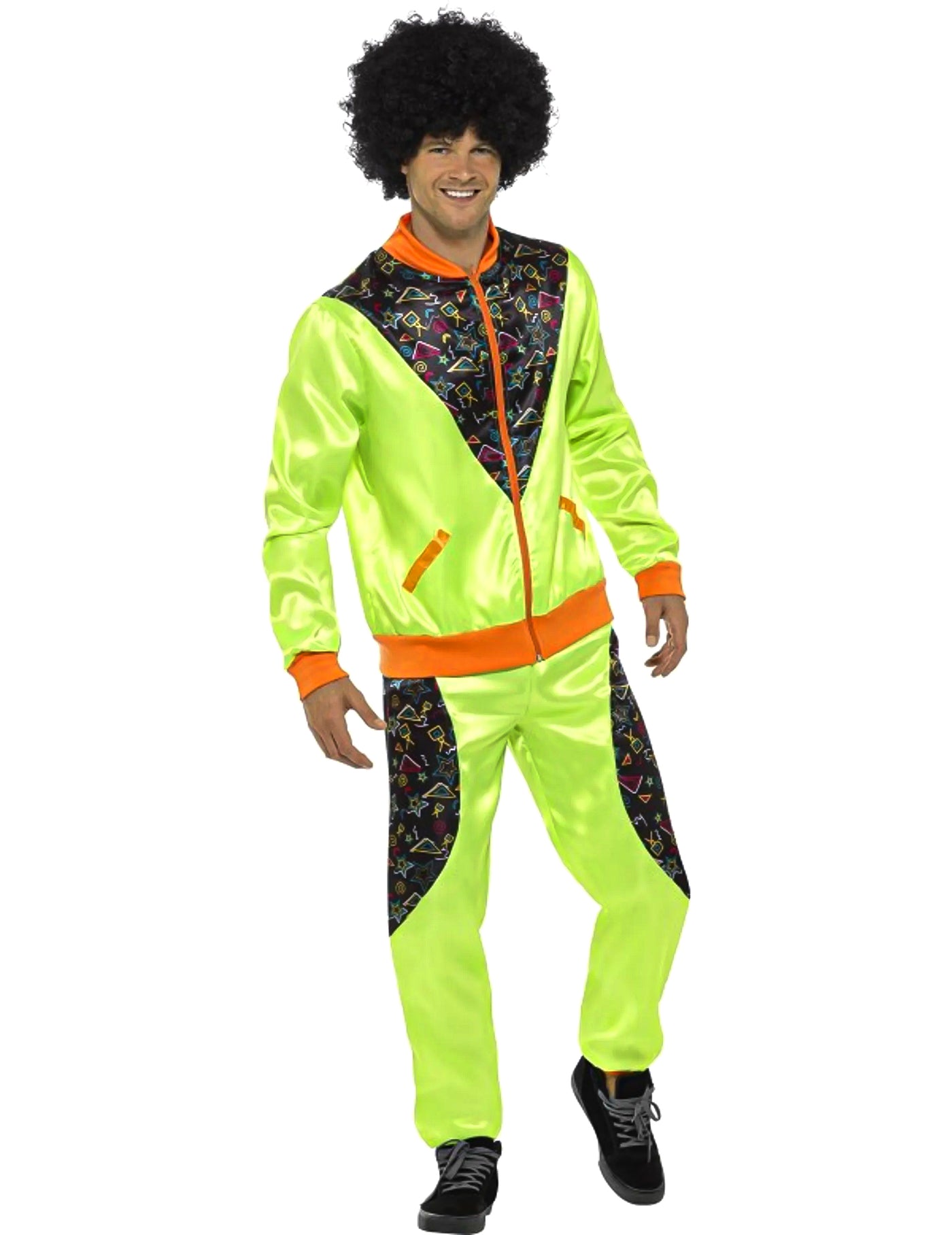 Déguisement jogging rétro vert homme
