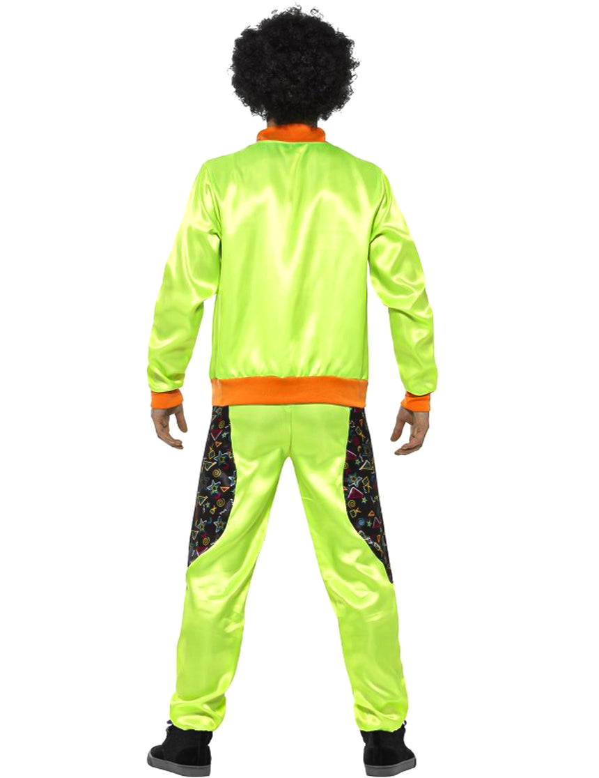 Déguisement jogging rétro vert homme