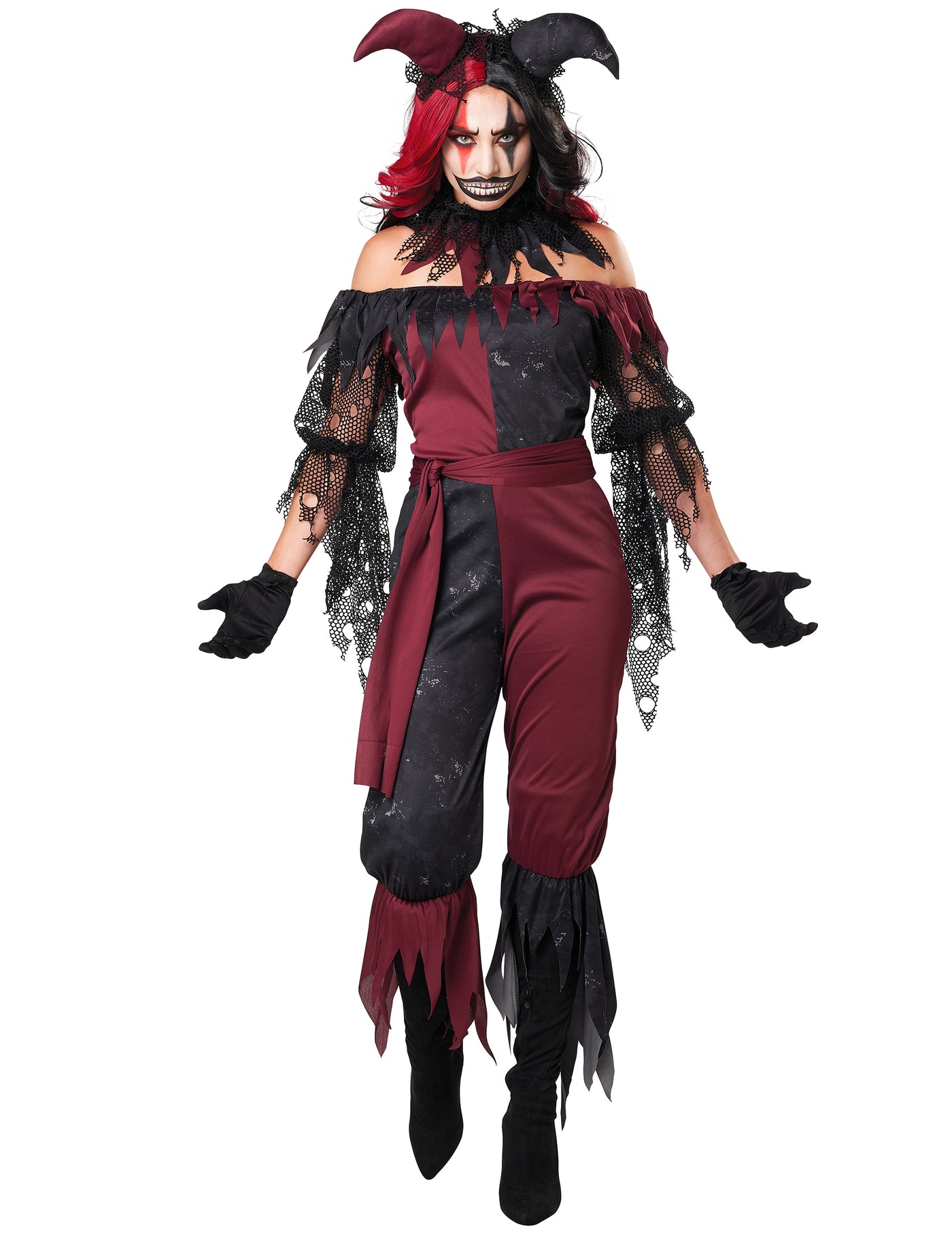 Déguisement joker psychopathe luxe femme