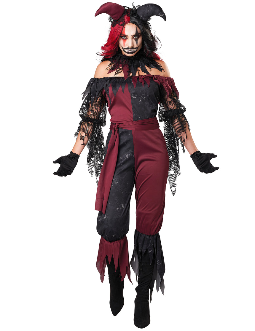Déguisement joker psychopathe luxe femme