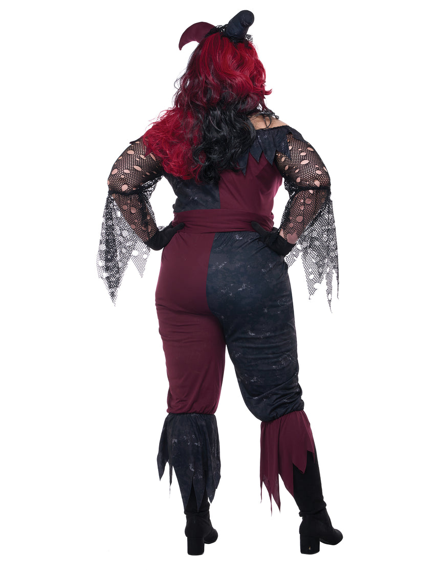 Déguisement joker psychopathe grande taille femme