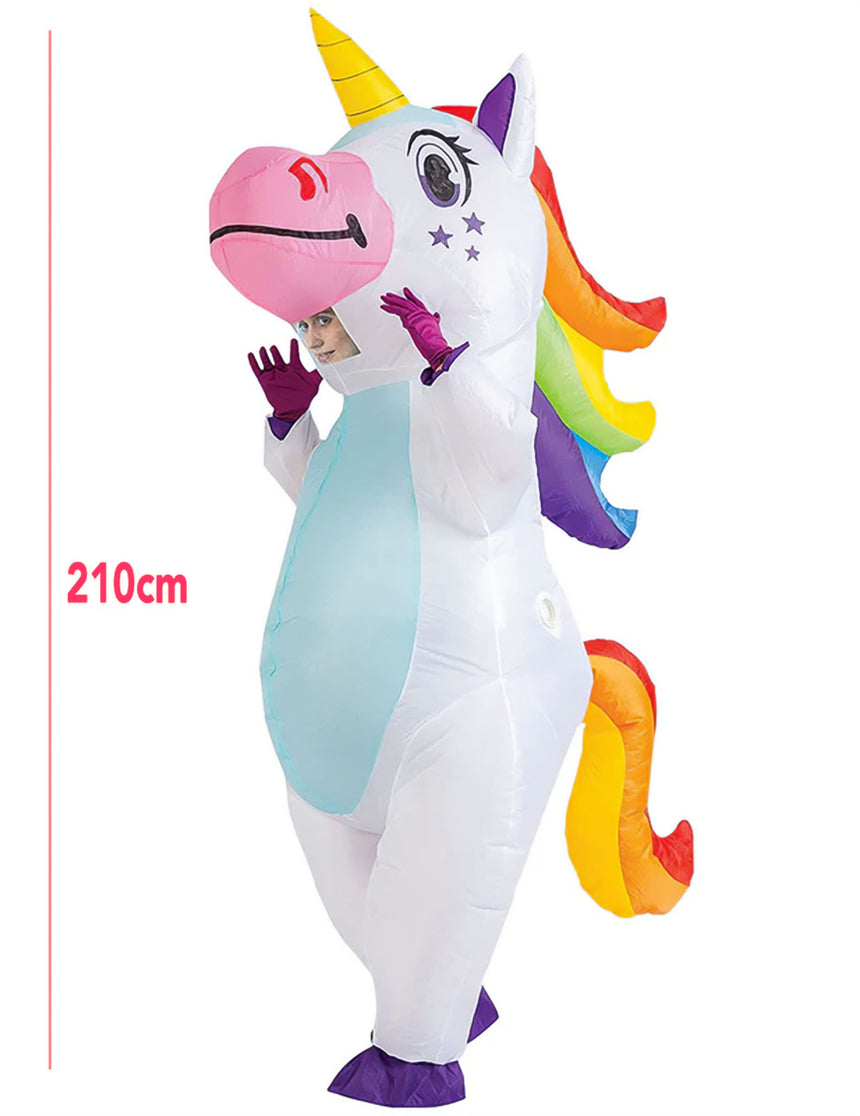 Déguisement licorne gonflable géante adulte