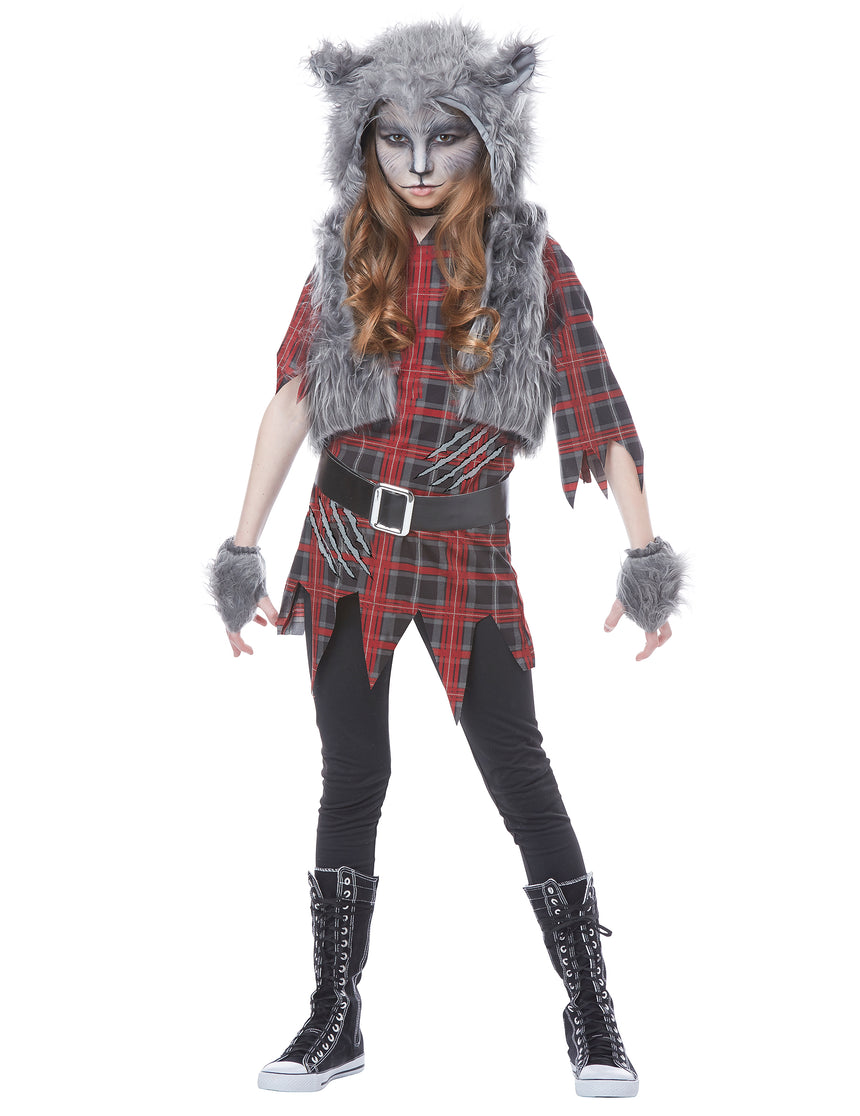 Déguisement loup garou luxe fille