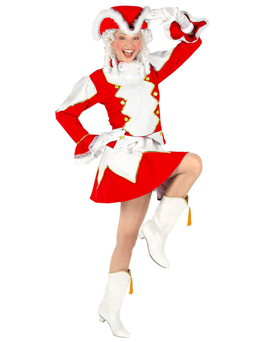 Déguisement majorette rouge femme