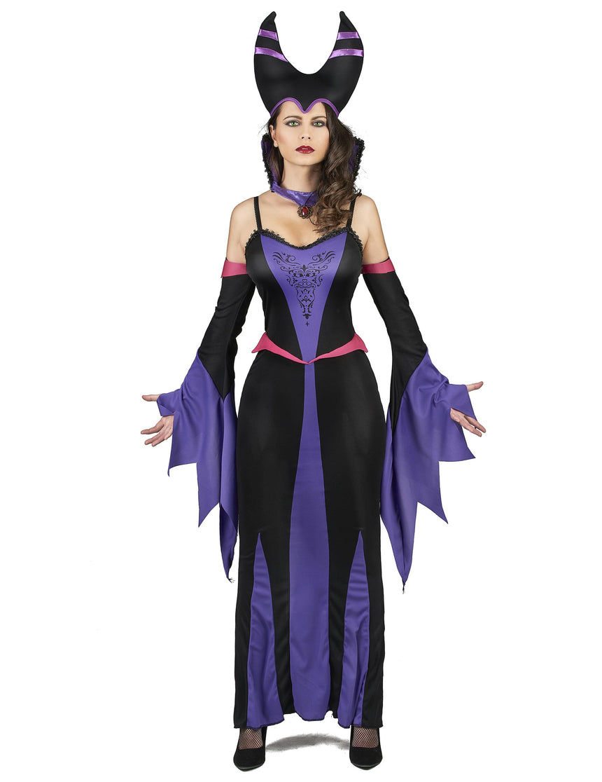 Déguisement démoniaque violet femme