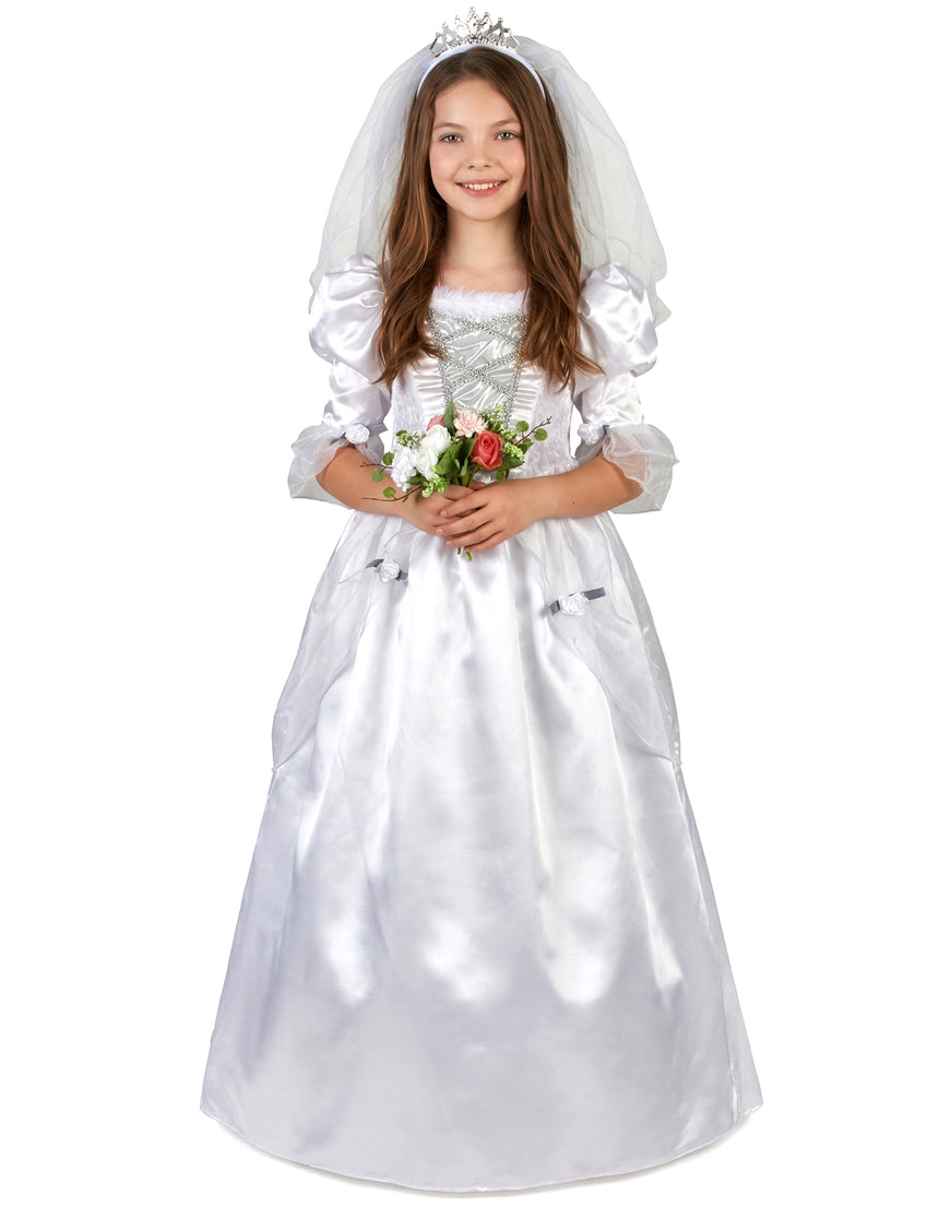 Déguisement mariée fille avec voile