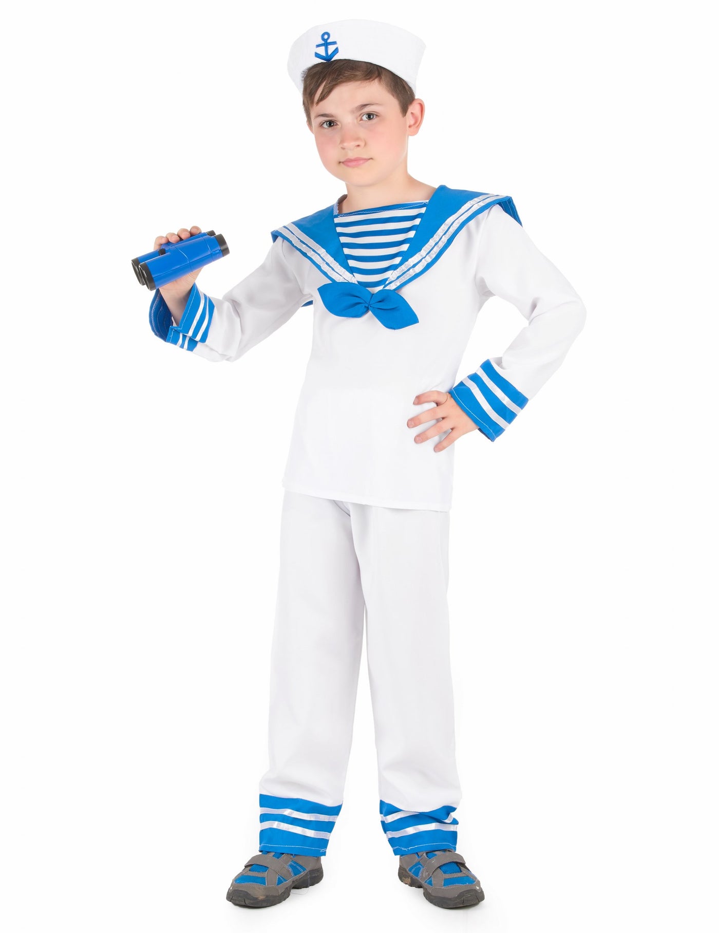 Déguisement marin bleu et blanc garçon