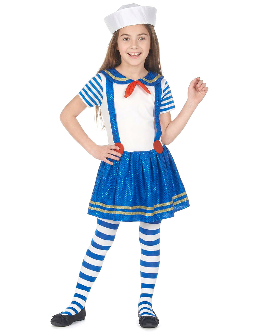 Déguisement marin brillant fille