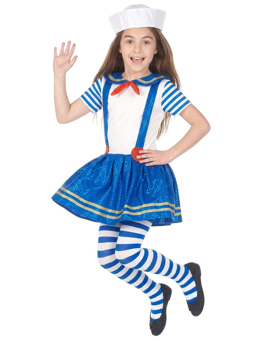 Déguisement marin brillant fille
