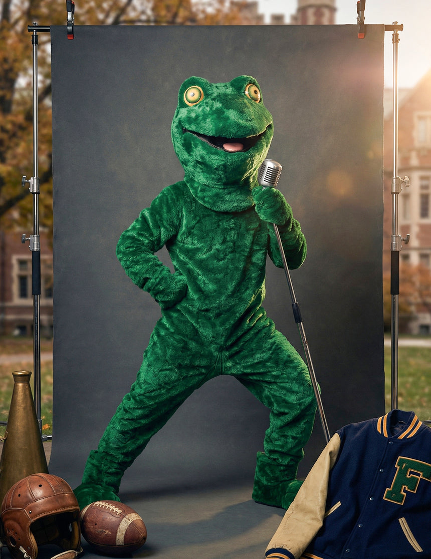 Déguisement mascotte grenouille adulte