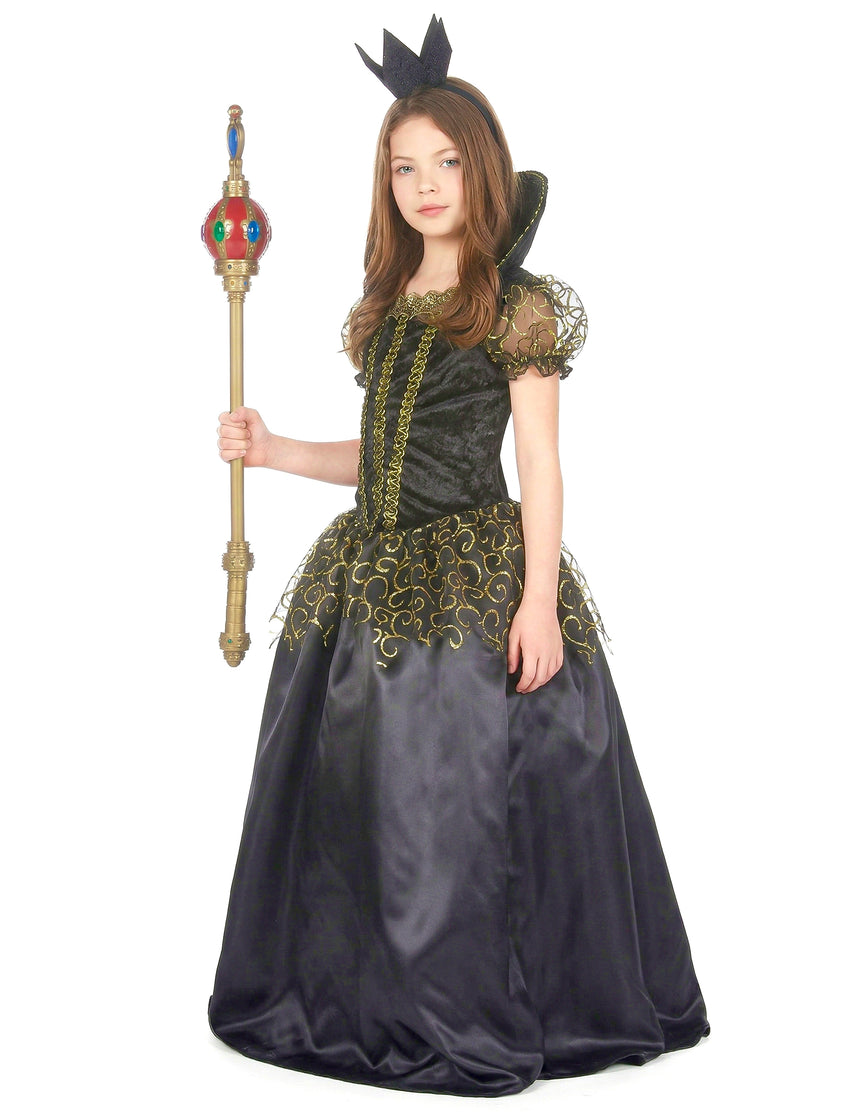 Déguisement méchante reine noire fille