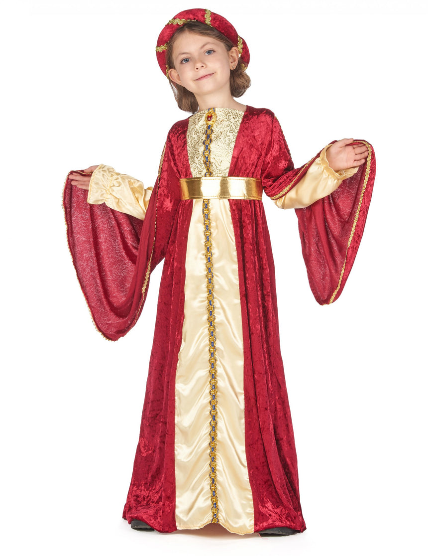 Déguisement médiévale reine fille