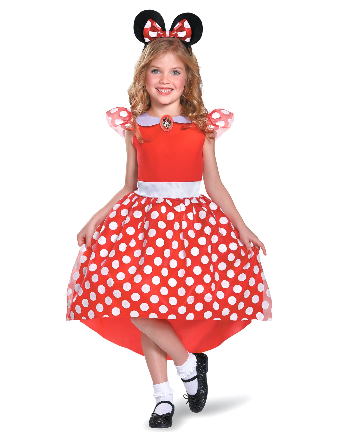 Déguisement Minnie Mouse rouge classique fille
