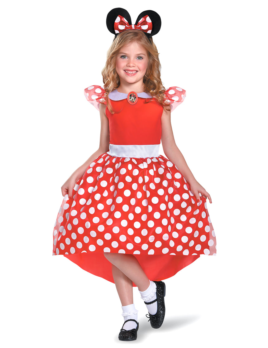 Déguisement Minnie Mouse rouge classique fille