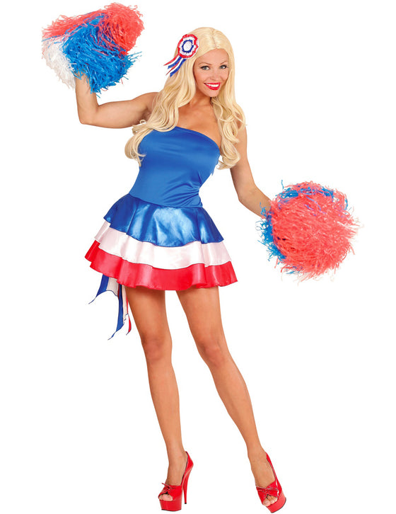 Déguisement supporter France tricolore femme