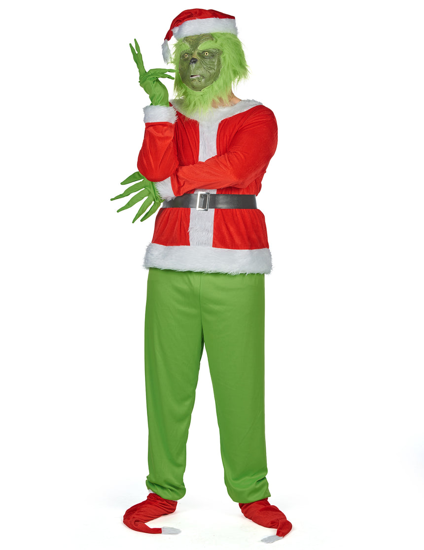 Déguisement monstre vert grincheux adulte