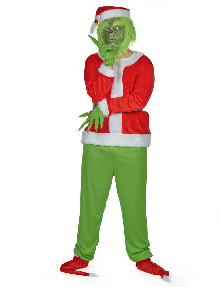 Déguisement monstre vert grincheux adulte