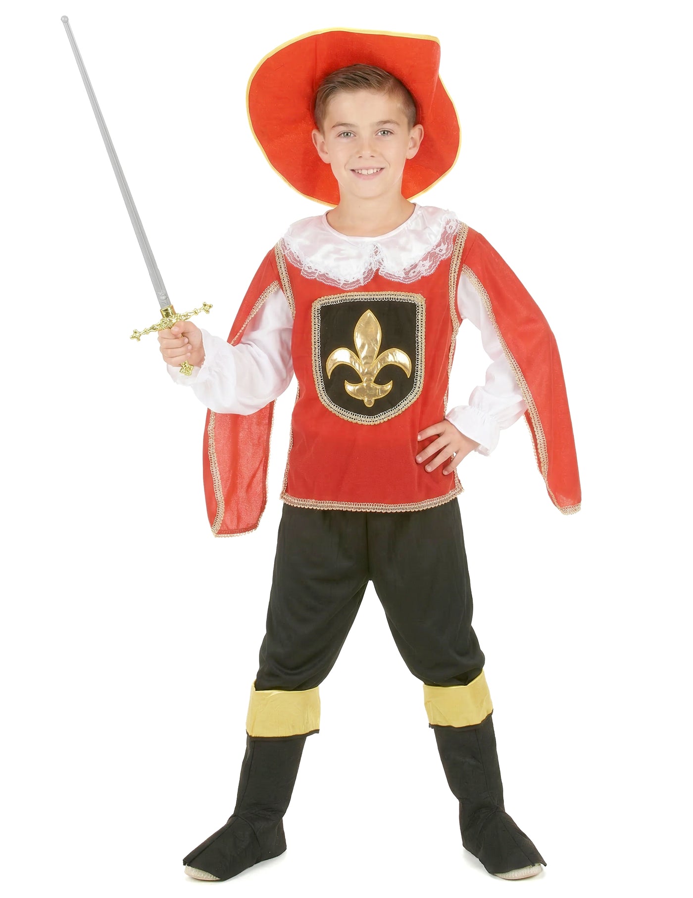 Déguisement Mousquetaire rouge garçon