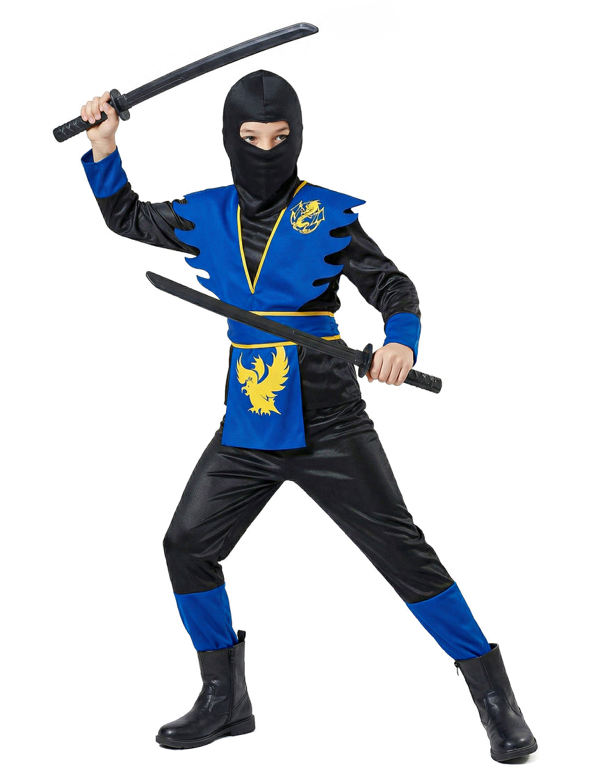 Déguisement ninja bleu garçon