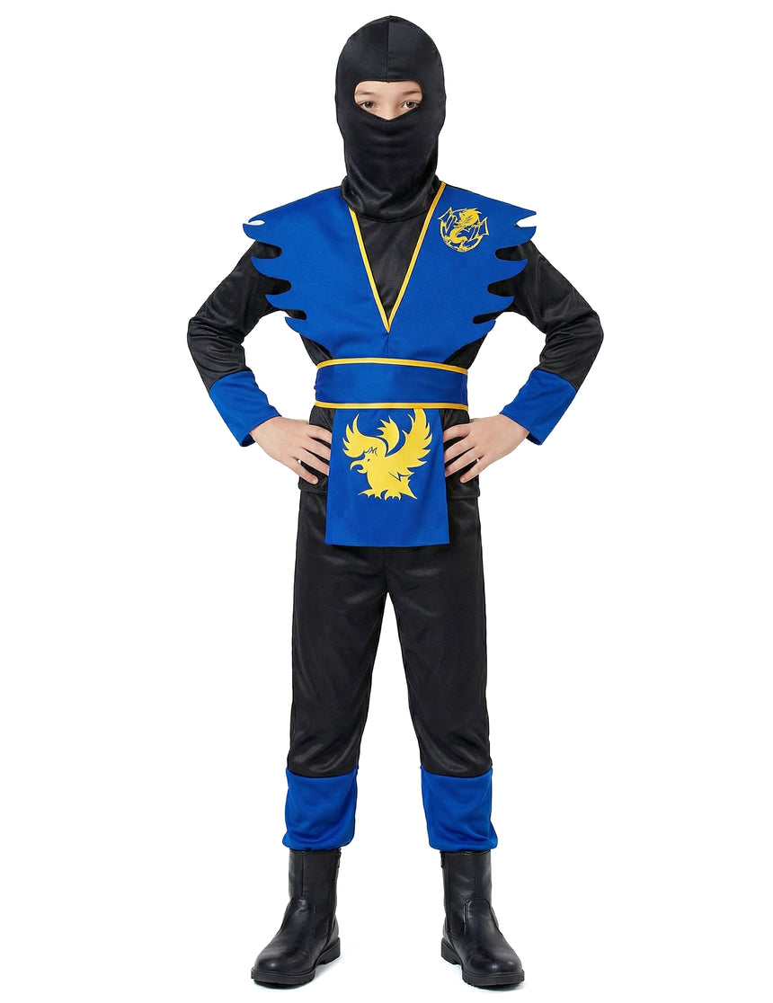 Déguisement ninja bleu garçon