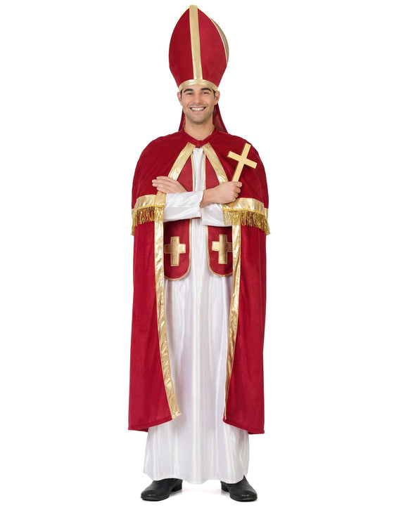 Déguisement pape rouge et blanc homme