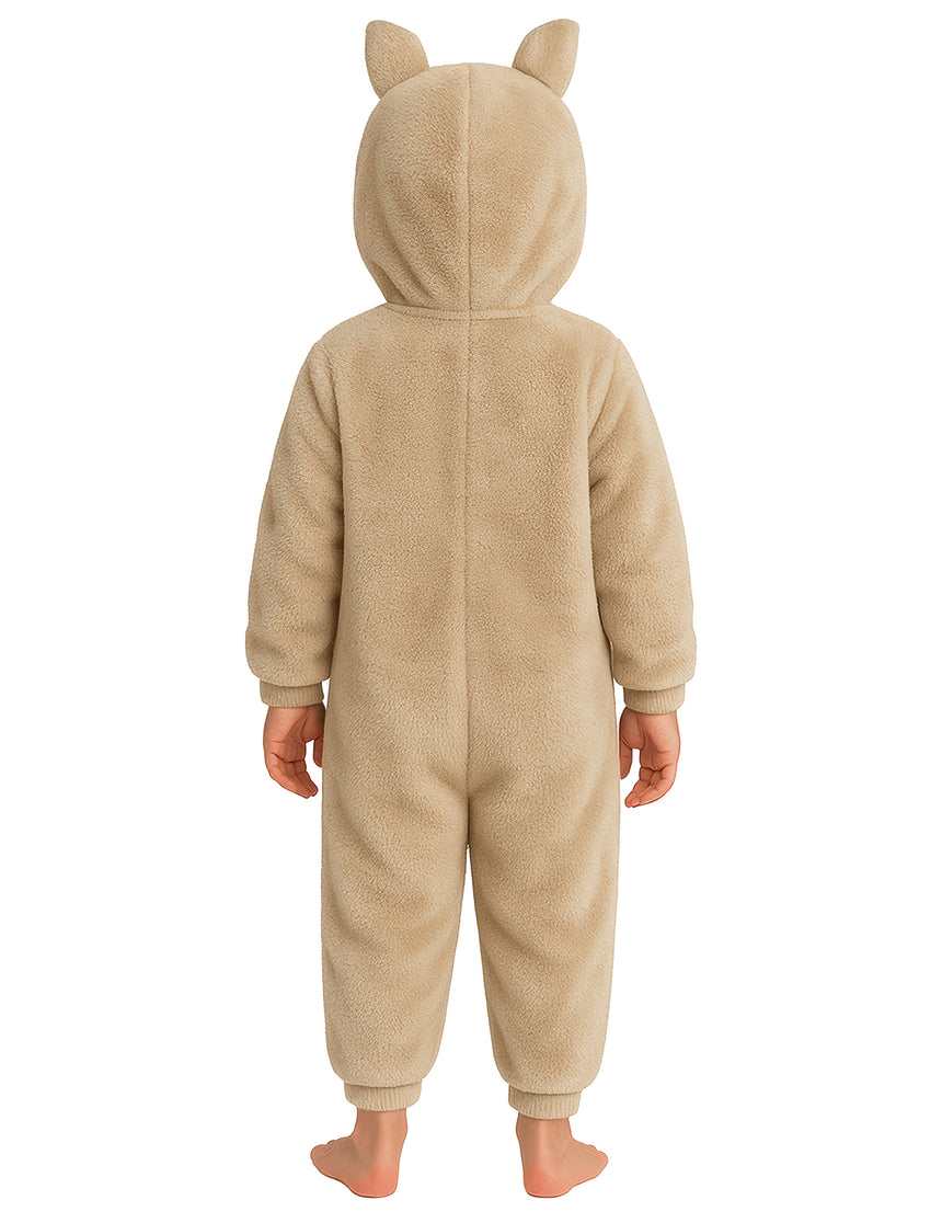 Déguisement peluche monstre beige enfant