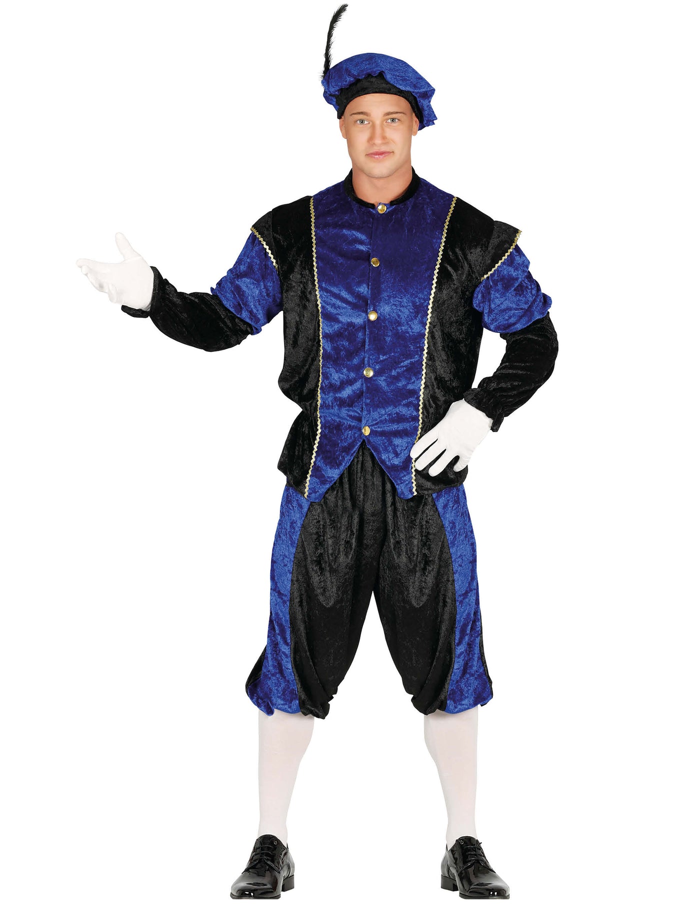 Déguisement Père fouettard bleu adulte