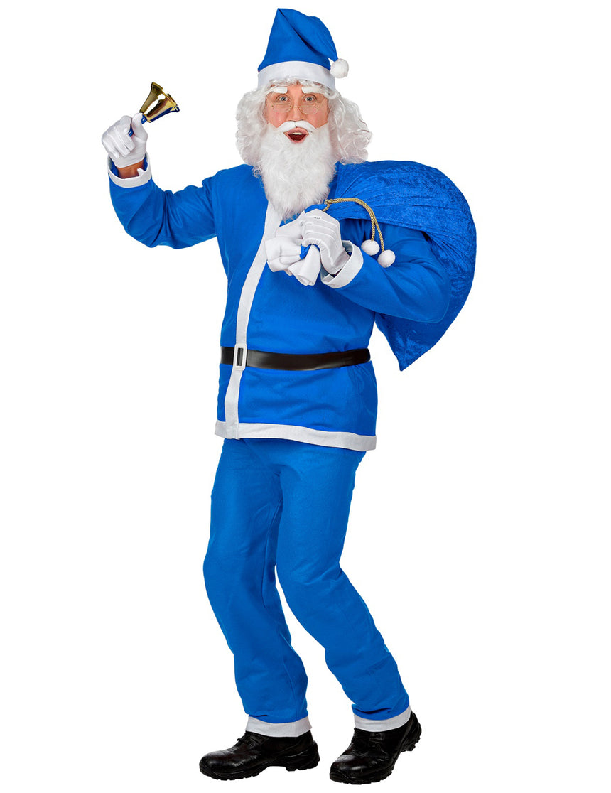 Déguisement Père Noël bleu homme