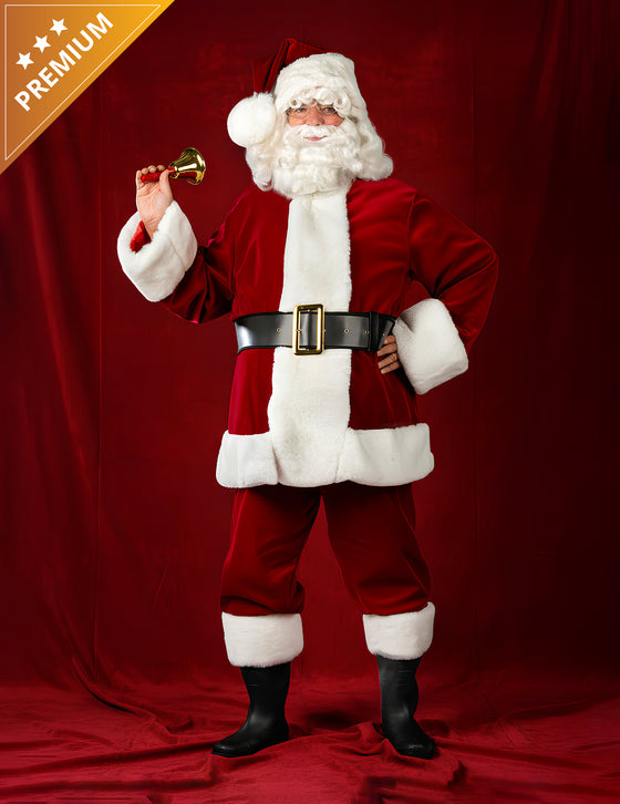 Déguisement Père Noël Version Original en velours Luxe