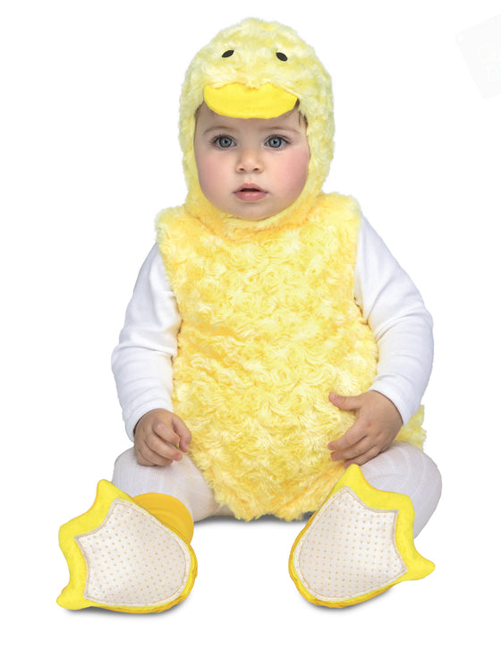 Déguisement petit canard peluche jaune