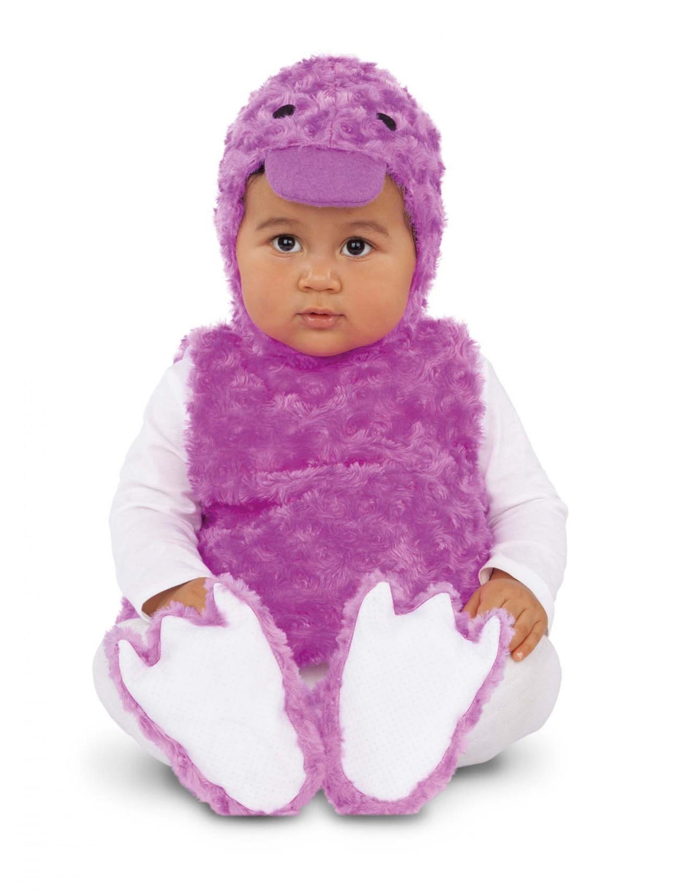 Déguisement petit canard peluche lilas
