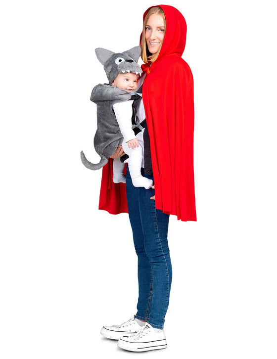 Déguisement Petit Chaperon Rouge et Loup porte bébé