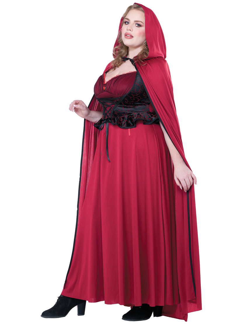 Déguisement Petit chaperon rouge gothique grande taille femme