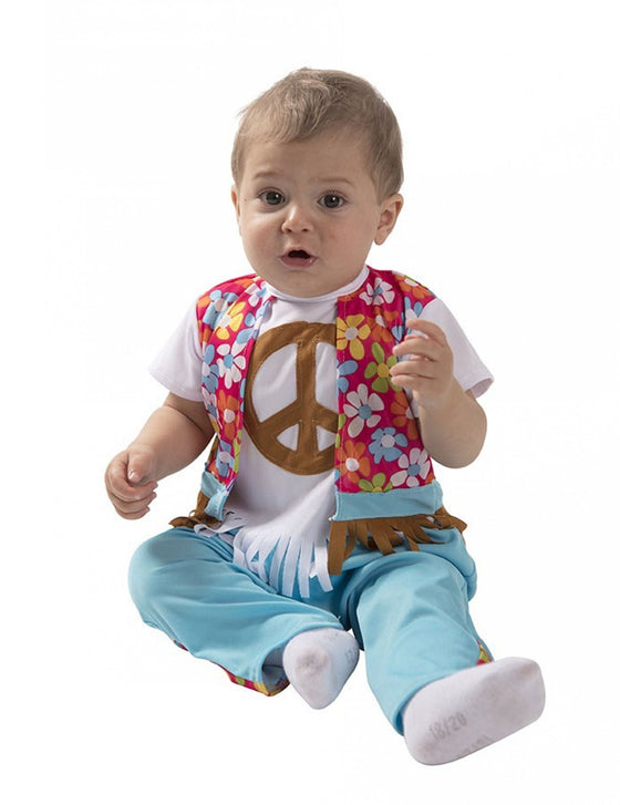 Déguisement petit hippie bébé