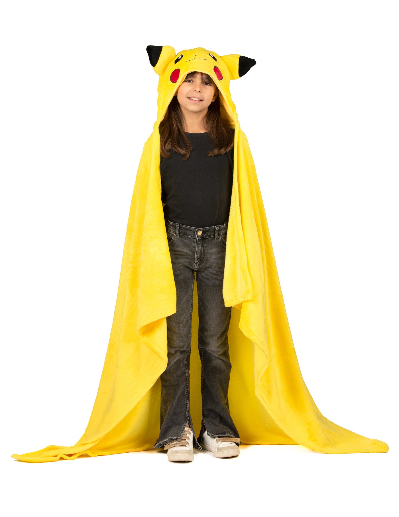 Déguisement Pikachu Plaid Polaire à Capuche Enfant Pokémon