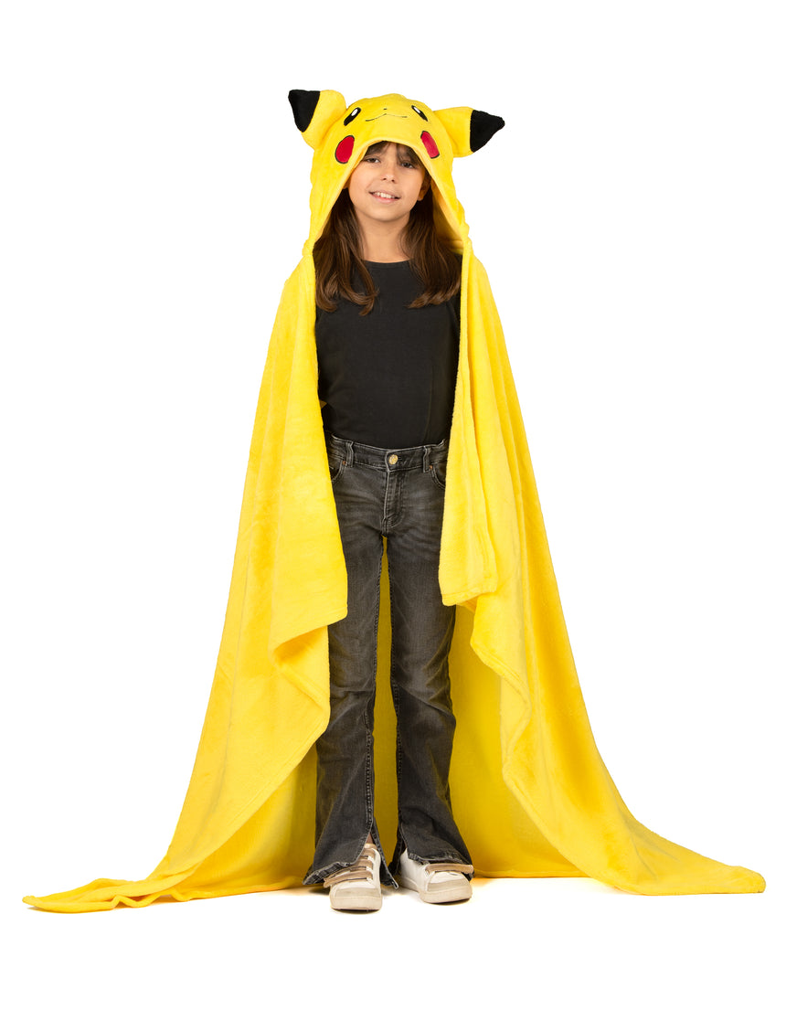 Déguisement Pikachu Plaid Polaire à Capuche Enfant Pokémon