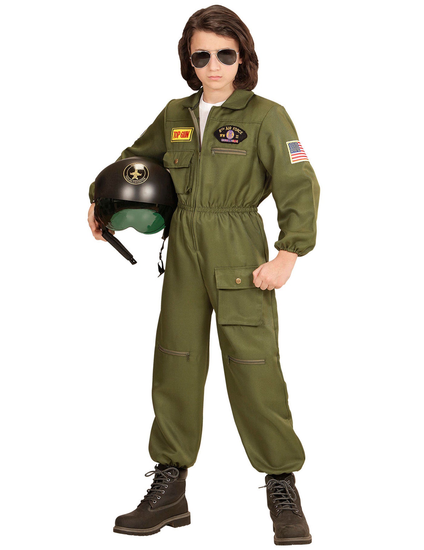 Déguisement pilote de combat garçon