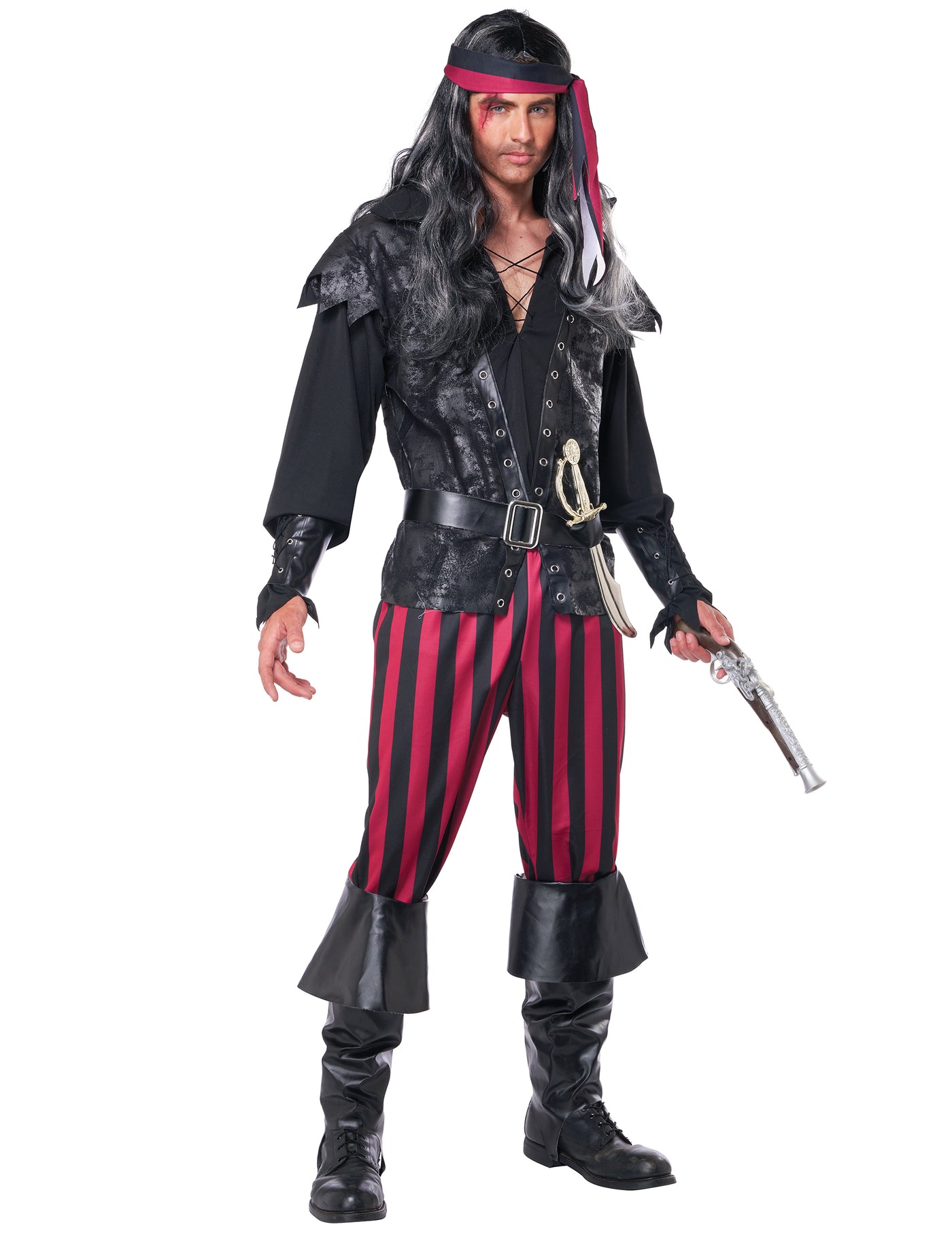 Déguisement Pirate à rayures homme