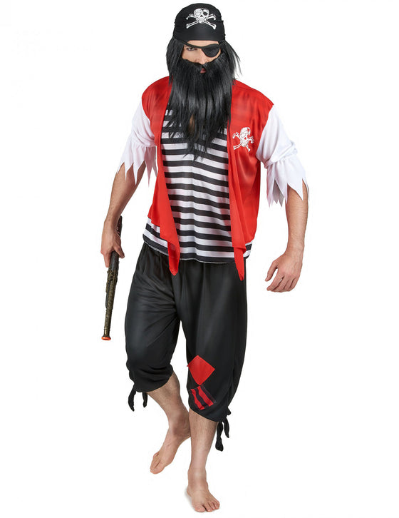 Déguisement pirate avec cache-?il homme