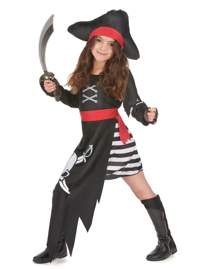 Déguisement pirate capitaine fille