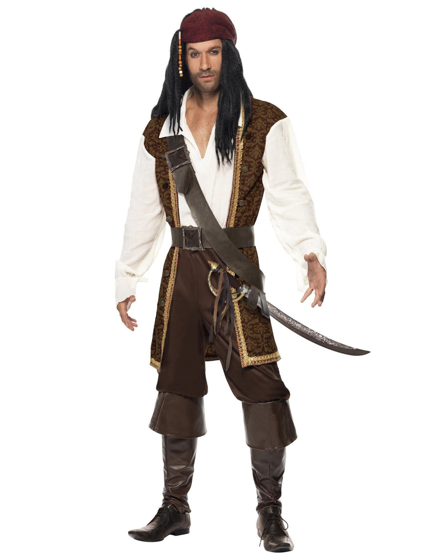 Déguisement pirate marron homme